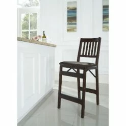 MECO Stakmore Premium Solid Wood Dining Table Folding Counter Stools Set with Fabric Padded Upholstered Seat, Espresso (2 Pack) 9 MECO Stakmore Premium Solid Wood Dining Table Folding Counter Stools Set with Fabric Padded Upholstered Seat, Espresso (2 Pack) -Living Room Chairs store unnamed file 4770