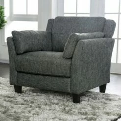 Veldrena Sofa Chair Gray - miBasics