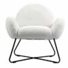 Brooklyn Accent Chair Faux Fur White - ACEssentials -Living Room Chairs store unnamed file 4782