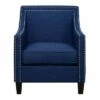 Elkin Accent Chair with Chrome Nailheads - Picket House Furnishings® Teal -Living Room Chairs store unnamed file 4834