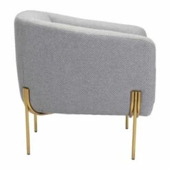 Mikala Armchair Gray/Gold - ZM Home