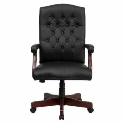 Martha Washington Leather Swivel Office Chair - Flash Furniture Burgundy -Living Room Chairs store unnamed file 4907
