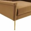 Chesapeake Performance Velvet Armchair - Modway Gold/cognac