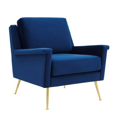 Chesapeake Performance Velvet Armchair - Modway Gold/cognac 12 Chesapeake Performance Velvet Armchair - Modway Gold/cognac - Image 10