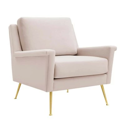 Chesapeake Performance Velvet Armchair - Modway Gold/cognac 13 Chesapeake Performance Velvet Armchair - Modway Gold/cognac - Image 11