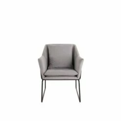 Adore Decor Odile Metal Frame Accent Chair - Adore Décor Gray -Living Room Chairs store unnamed file 498