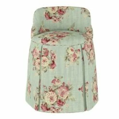 Vanity Chair - Simply Shabby Chic® Velvet Light Gray