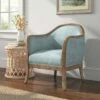 Quilted Wood Frame Accent Chair Blue - HomeFare 2 Quilted Wood Frame Accent Chair Blue - HomeFare -Living Room Chairs store unnamed file 5007