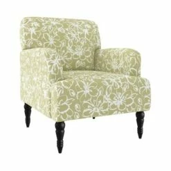 Everlee Armchair Linen - Handy Living Barley Lily Green
