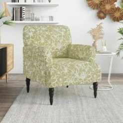 Everlee Armchair Linen - Handy Living Barley Lily Green -Living Room Chairs store unnamed file 5026