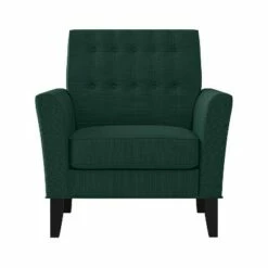 Graff Button Tufted Armchair Linen - Handy Living Peacock Blue -Living Room Chairs store unnamed file 5042