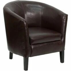 Flash Furniture LeatherSoftSoft Barrel Shaped Guest Chair -Living Room Chairs store unnamed file 5053