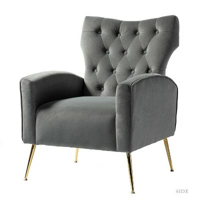 Karat Home | Raphael Accent Wingback Chair 15 Karat Home | Raphael Accent Wingback Chair - Image 13