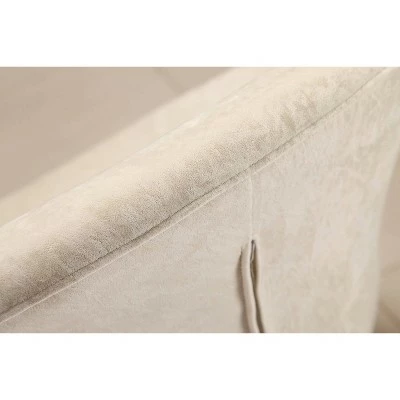 Set of 2 Tulip Velvet Swivel Accent Chairs White - Manhattan Comfort 7 Set of 2 Tulip Velvet Swivel Accent Chairs White - Manhattan Comfort - Image 5