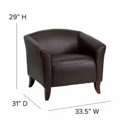 Flash Furniture HERCULES Imperial Series LeatherSoft Chair with Cherry Wood Feet 18 Flash Furniture HERCULES Imperial Series LeatherSoft Chair with Cherry Wood Feet -Living Room Chairs store unnamed file 5147