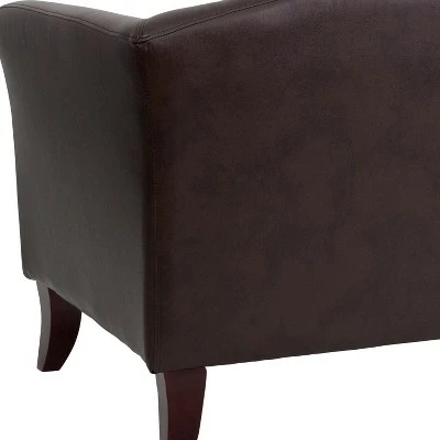 Flash Furniture HERCULES Imperial Series LeatherSoft Chair with Cherry Wood Feet 6 Flash Furniture HERCULES Imperial Series LeatherSoft Chair with Cherry Wood Feet - Image 4