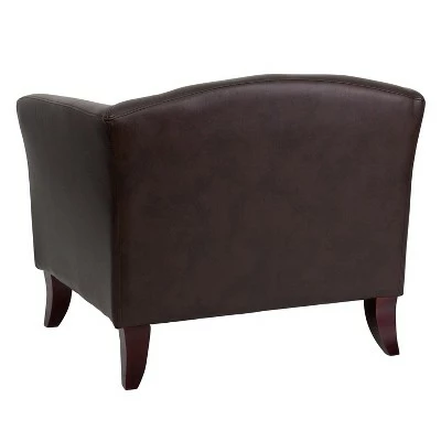 Flash Furniture HERCULES Imperial Series LeatherSoft Chair with Cherry Wood Feet 8 Flash Furniture HERCULES Imperial Series LeatherSoft Chair with Cherry Wood Feet - Image 6