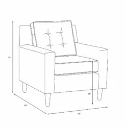 Custom Upholstered Armchair - Skyline Furniture Tan/cream