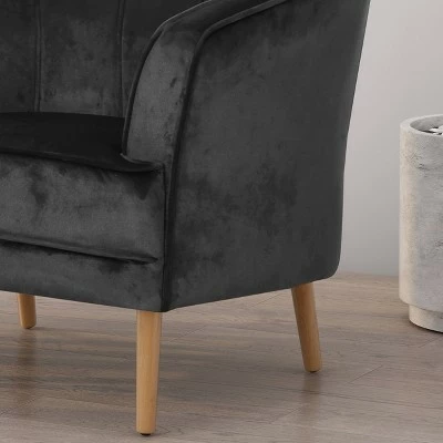 Aida Modern Glam Club Chair - Christopher Knight Home Dark Red 6 Aida Modern Glam Club Chair - Christopher Knight Home Dark Red - Image 4