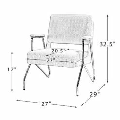 Wooden Upholstered Armchair | Karat Home -Living Room Chairs store unnamed file 5192