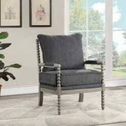 Abbot Chair Gray - OSP Home Furnishings -Living Room Chairs store unnamed file 52