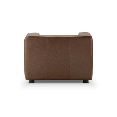 Otto Leather Chair - Abbyson Living Ivory 3 Otto Leather Chair - Abbyson Living Ivory