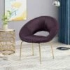 Pincay Modern Glam Velvet Accent Chair - Christopher Knight Home Emerald