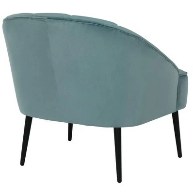 Geneva Channel Back Accent Chair - Dorel Living Rose 5 Geneva Channel Back Accent Chair - Dorel Living Rose - Image 3