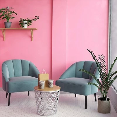 Geneva Channel Back Accent Chair - Dorel Living Rose 9 Geneva Channel Back Accent Chair - Dorel Living Rose - Image 7