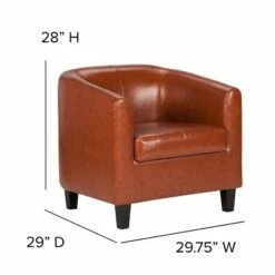 Flash Furniture LeatherSoft Lounge Chair with Sloping Arms -Living Room Chairs store unnamed file 5280