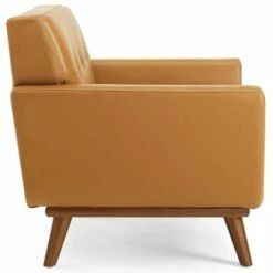 Engage Leather Lounge Accent Armchair Tan - Modway -Living Room Chairs store unnamed file 5315