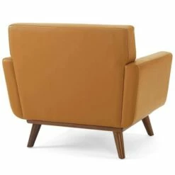 Engage Leather Lounge Accent Armchair Tan - Modway -Living Room Chairs store unnamed file 5316