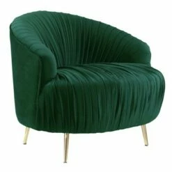 Penelope Ruched Accent Armchair - Picket House Furnishings Gunmetal