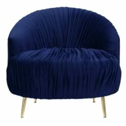 Penelope Ruched Accent Armchair - Picket House Furnishings Gunmetal -Living Room Chairs store unnamed file 5342