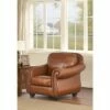 Louise Leather Armchair Camel - Abbyson Living