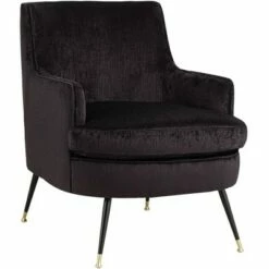 Studio 55D Virginia Corduroy Charcoal Accent Chair -Living Room Chairs store unnamed file 5411