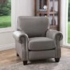Logan Gray Leather Armchair Gray - Abbyson Living -Living Room Chairs store unnamed file 5425