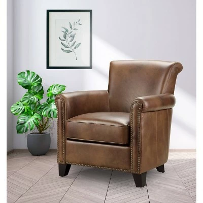 Harley Leather Armchair - Abbyson Living Camel 3 Harley Leather Armchair - Abbyson Living Camel