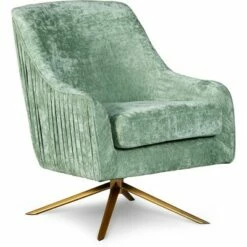 Adore Decor Jolie Swivel Accent Chair with Gold Base - Adore Décor Pink -Living Room Chairs store unnamed file 5454