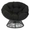 Papasan Chair - OSP Home Furnishings Gray With Cream Wicker