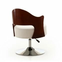 Set of 2 Bopper Faux Leather Adjustable Height Swivel Accent Chairs White - Manhattan Comfort 7 Set of 2 Bopper Faux Leather Adjustable Height Swivel Accent Chairs White - Manhattan Comfort -Living Room Chairs store unnamed file 5482