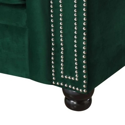 Gramery Tufted Chair - Picket House Furnishings Navy Blue 4 Gramery Tufted Chair - Picket House Furnishings Navy Blue - Image 2