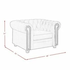 Gramery Tufted Chair - Picket House Furnishings Navy Blue 9 Gramery Tufted Chair - Picket House Furnishings Navy Blue -Living Room Chairs store unnamed file 5485