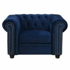 Gramery Tufted Chair - Picket House Furnishings Navy Blue 11 Gramery Tufted Chair - Picket House Furnishings Navy Blue -Living Room Chairs store unnamed file 5487