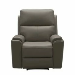 Andrew Top Grain Leather Recliner - Abbyson Living Gray -Living Room Chairs store unnamed file 5516