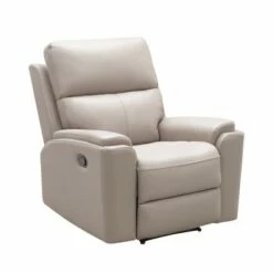 Andrew Top Grain Leather Recliner - Abbyson Living Gray -Living Room Chairs store unnamed file 5519