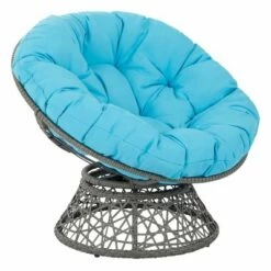 Papasan Chair - OSP Home Furnishings Gray With Cream Wicker 30 Papasan Chair - OSP Home Furnishings Gray With Cream Wicker -Living Room Chairs store unnamed file 553