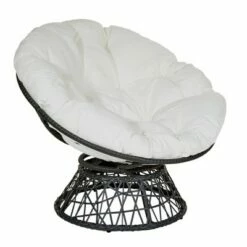 Papasan Chair - OSP Home Furnishings Gray With Cream Wicker 33 Papasan Chair - OSP Home Furnishings Gray With Cream Wicker -Living Room Chairs store unnamed file 556