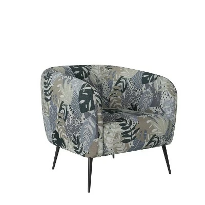 Cheramie Barrel Chair - Handy Living Modern Linen Black 3 Cheramie Barrel Chair - Handy Living Modern Linen Black