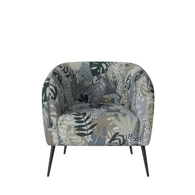 Cheramie Barrel Chair - Handy Living Modern Linen Black 9 Cheramie Barrel Chair - Handy Living Modern Linen Black - Image 7